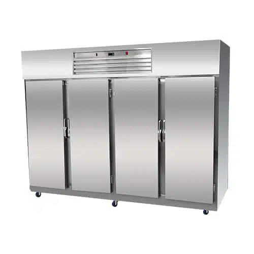 ثلاجة-تخزين-عامودية-4أبواب-أمام-5أرفف-upright-stainless-steel-fridge-refrigerator-alnasser-factories